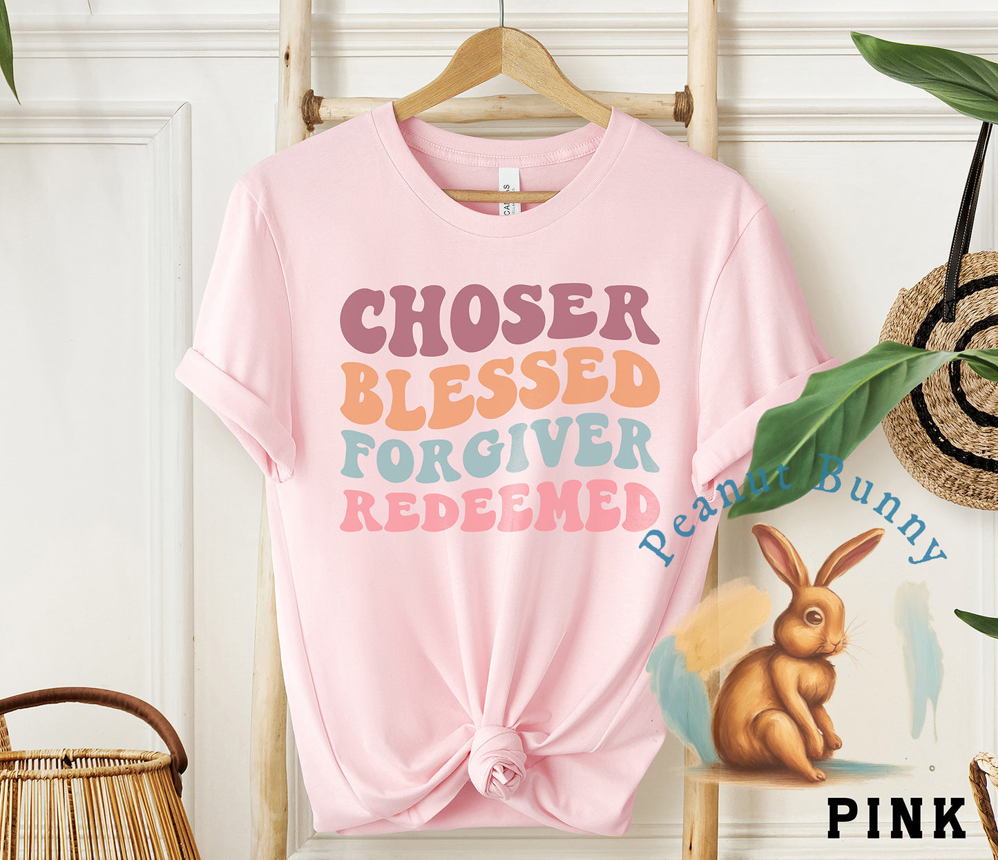 Chosen Blessed Forgiven Redeemed-01 Christian Tshirt 260