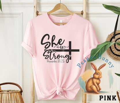 She is Strong 2 Christian Tshirt 557