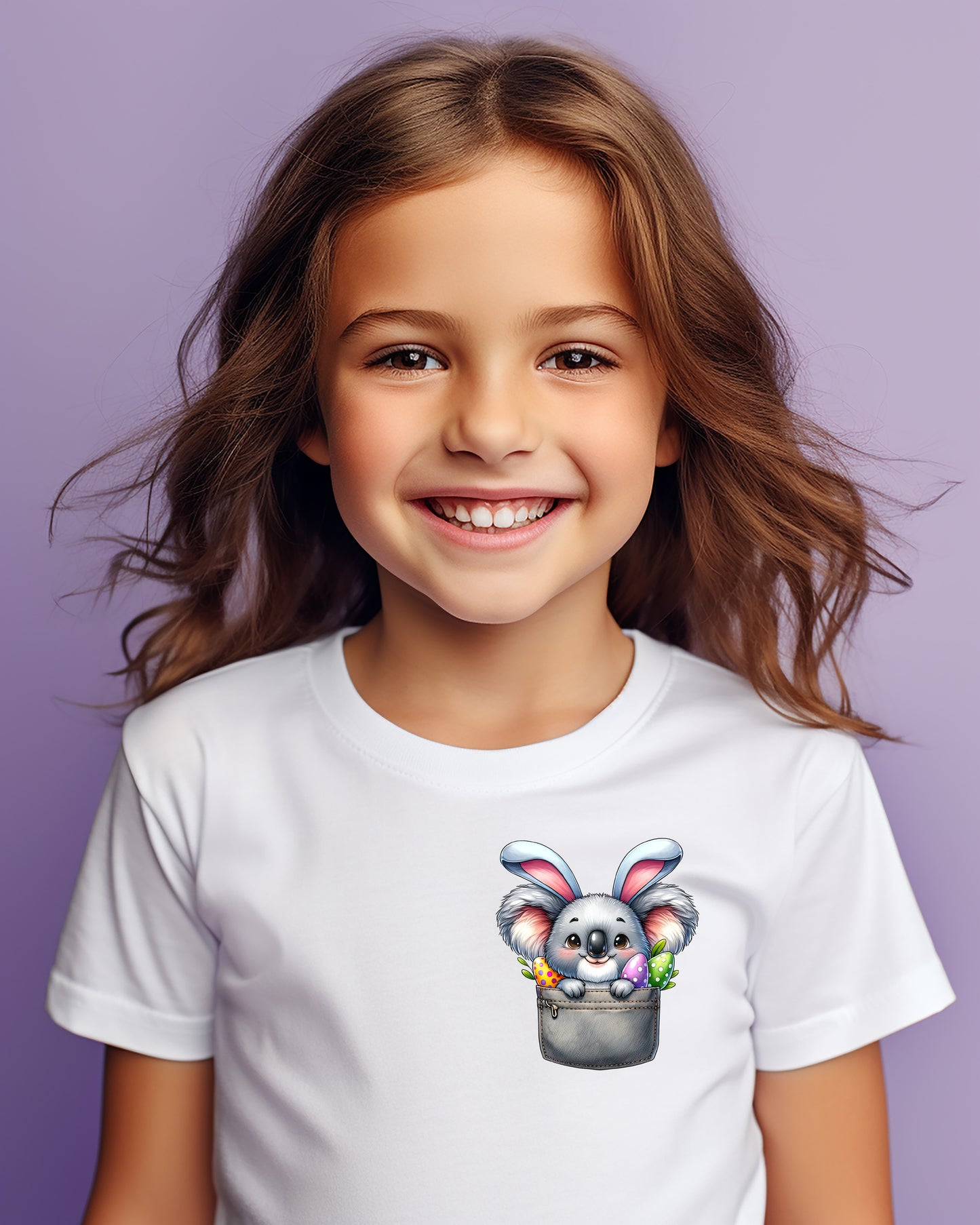 Bright Whimsy Easter Pocket Children's T-Shirt